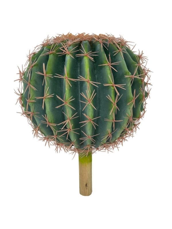 Yapay Çiçek Echinocactus Grusonii Altın Fıçı Kaktüs  25*25cm Cactüs  sk4010