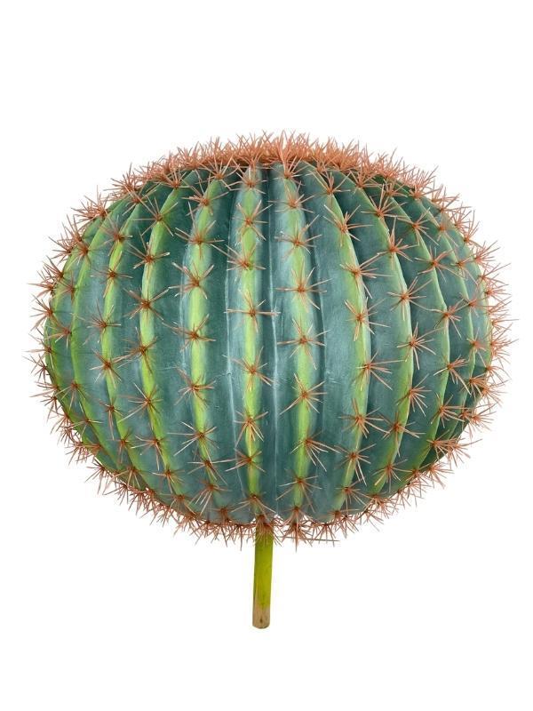 Yapay Çiçek Echinocactus Grusonii Altın Fıçı Kaktüs  60*60cm Cactüs  sk4012