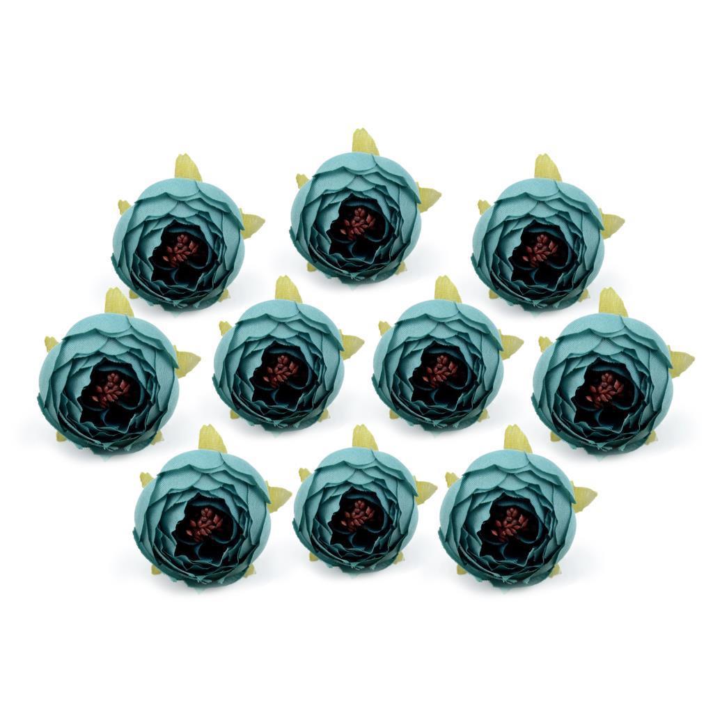 Yapay Çiçek Erengül Kafa 10lu Kelle Pastel Renkler Mavi