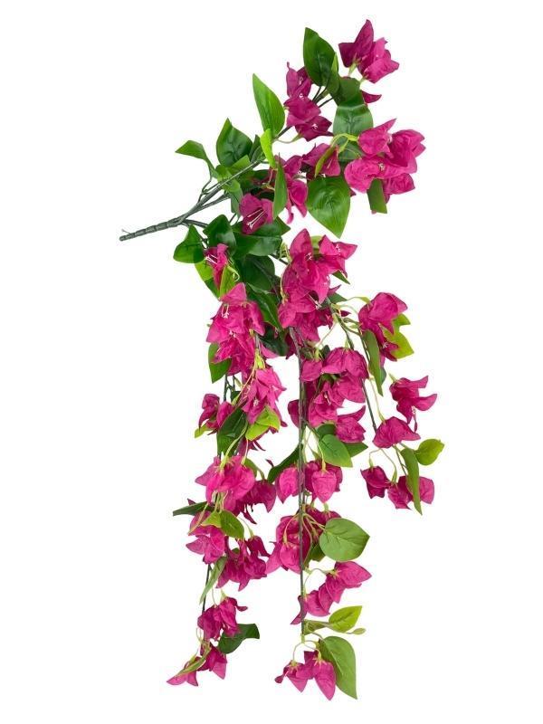 Yapay Çiçek Fuşya Begonvil Çiçeği 8Dallı 70cm Sarkan Çiçek