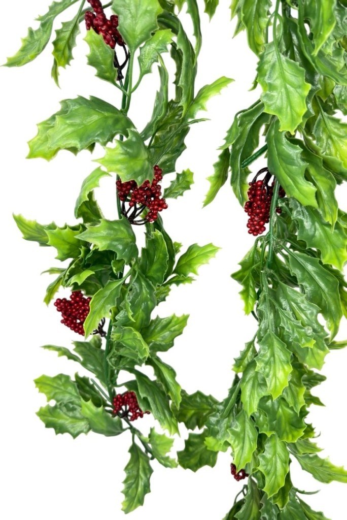 Yapay Çiçek Garland Kokina Dolanan 180cm Red Berry