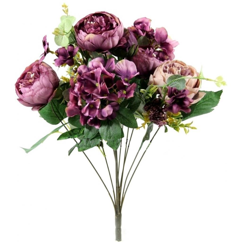 Yapay Çiçek İncili Şakayık Erengül Büyük Boy Mor