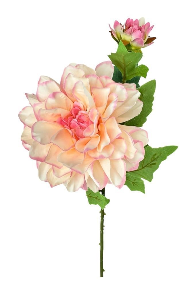 Yapay Çiçek Krizantem Pembe Tek Dal Tomurcuklu 65*17cm Kumaş Çiçek Uzun Dal