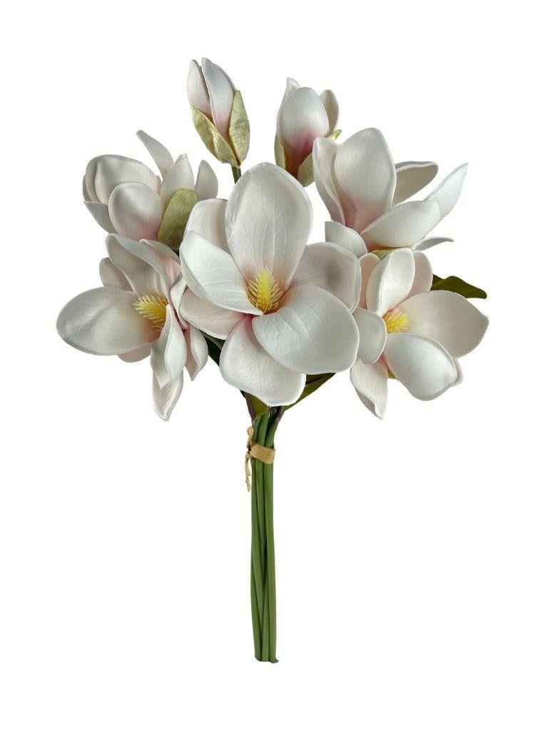 Yapay Çiçek Manolya Letex Eva Magnolia 33cm Pudra Pembe
