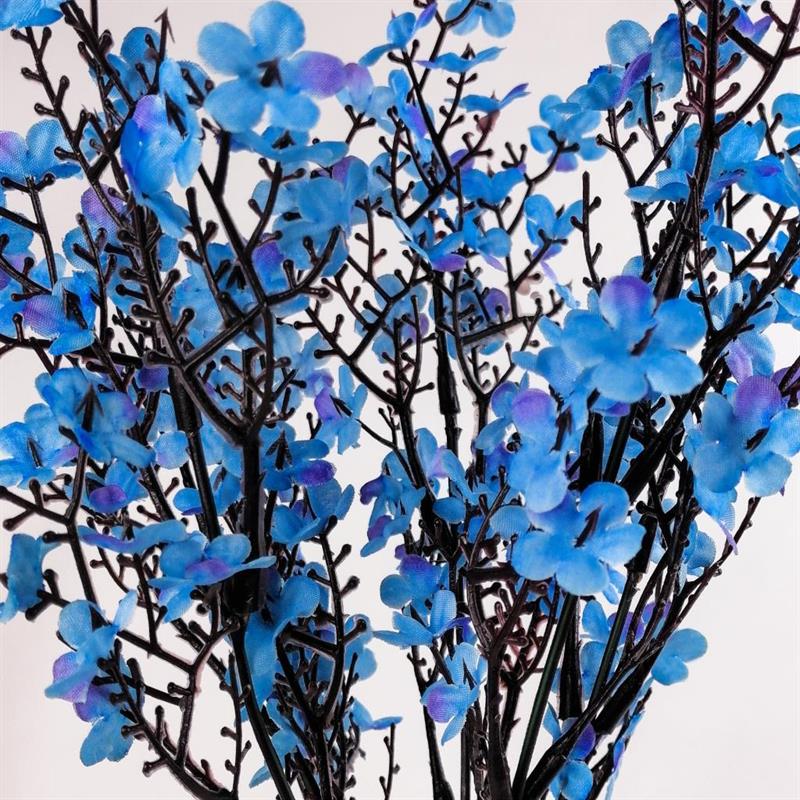 Yapay Çiçek Mavi Bahardalı Mineli Demet Dekoratif Çiçek