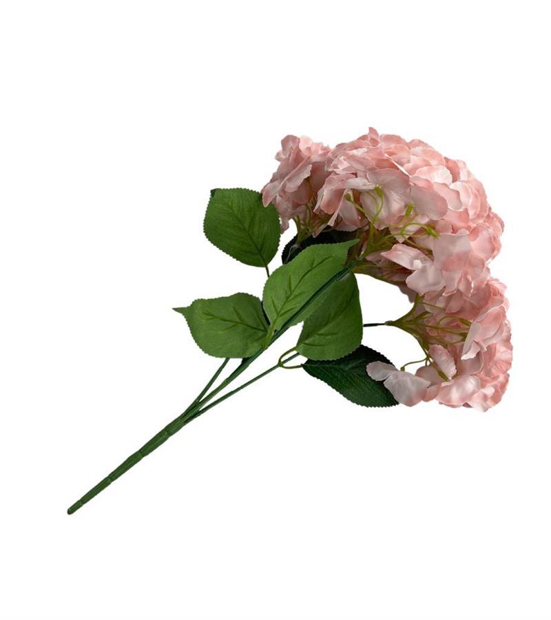 Yapay Çiçek Ortanca Çiçeği Demeti 43 cm Gül Pembe