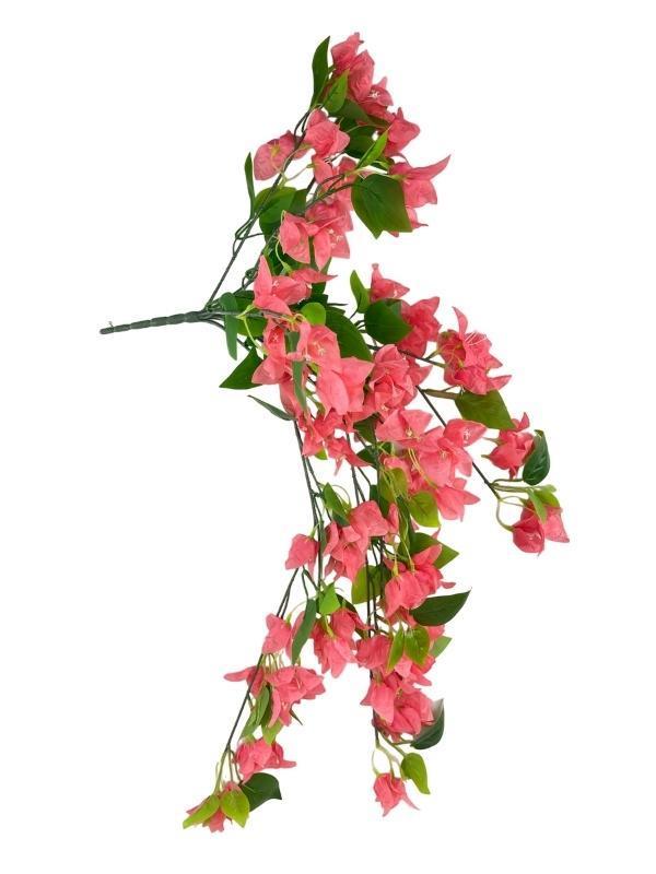 Yapay Çiçek Pembe Begonvil Çiçeği 8Dallı 70cm Sarkan Çiçek