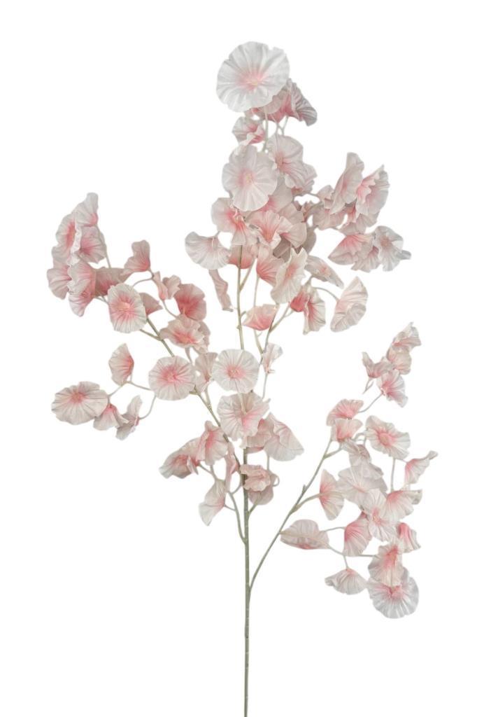 Yapay Çiçek Pembe Zambak Tek Dal 90*35cm Kumaş Çiçek Uzun Dal