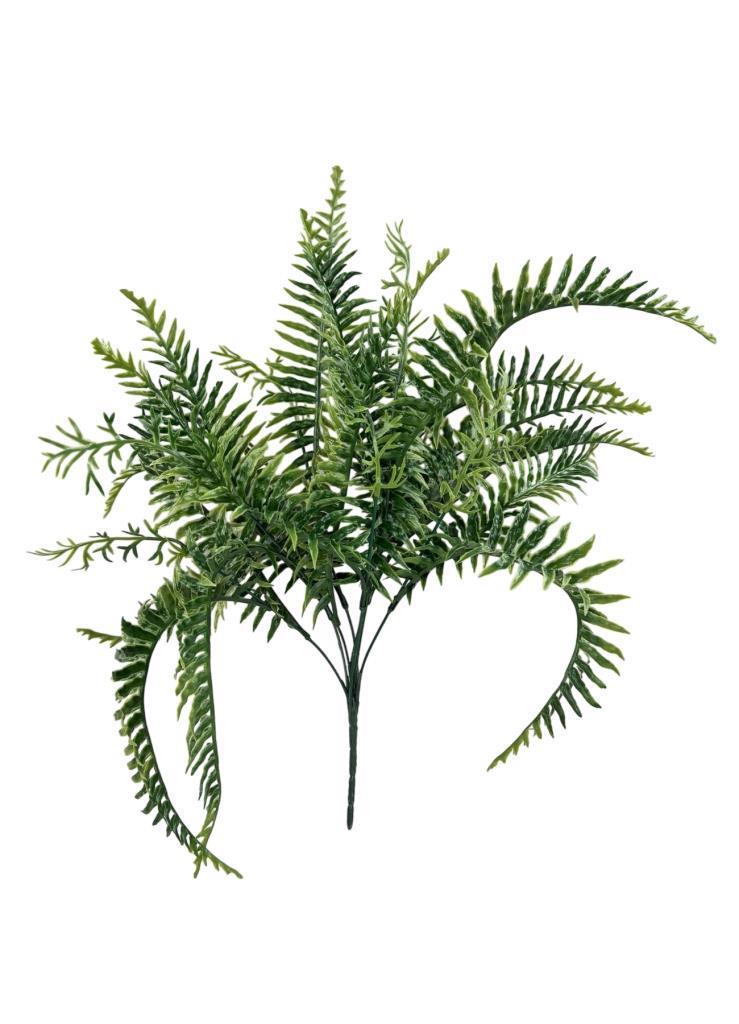 Yapay Çiçek Plastik Cycas Aşk Merdiveni Eğrelti Otu Sıkas Bitkisi 18Yaprak 50*50cm Yapay Bitki