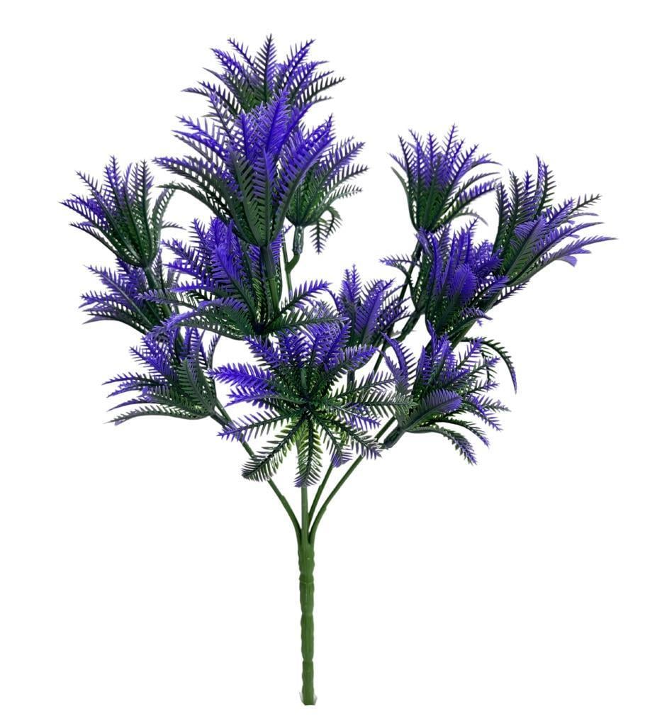 Yapay Çiçek Plastik Demet Mor Mini Sıkas Demeti Garnitür Aradal Dekoratif Yapay Bitki