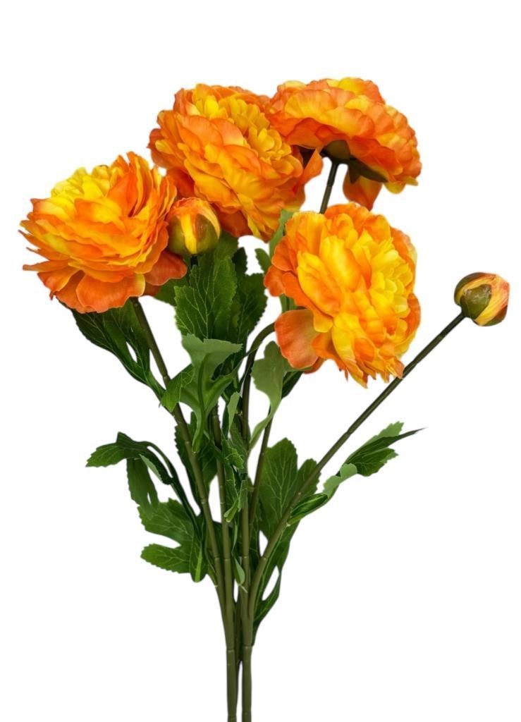 Yapay Çiçek Şakayık Çiçeği Somon Renk 2 Çiçek 1 Tomurcuk 50Cm