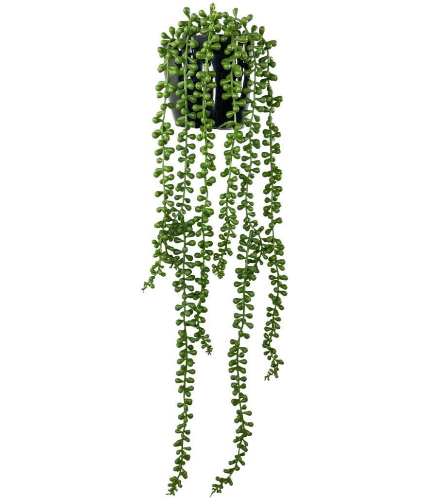Yapay Çiçek Saksıda Sarkan String 6 Dallı 55cm Sarkan Çiçek