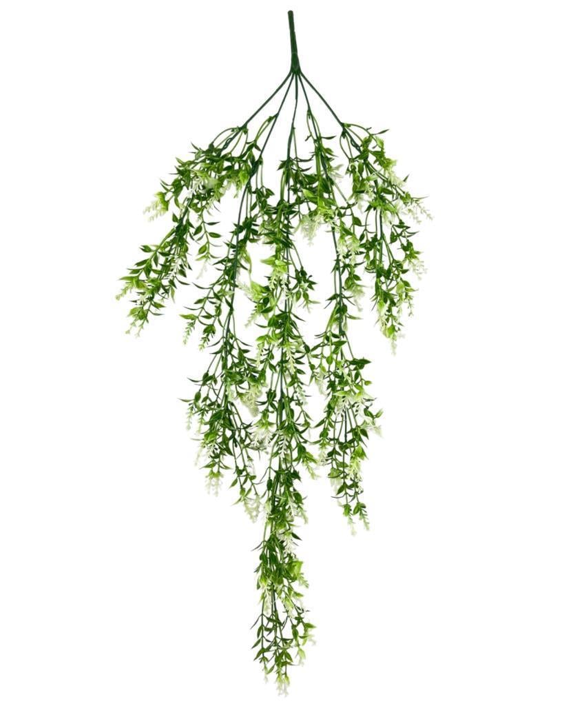 Yapay Çiçek Sarkan Bitki Beyaz 5 Dallı Sarkan Çiçek TY62-2BYZ