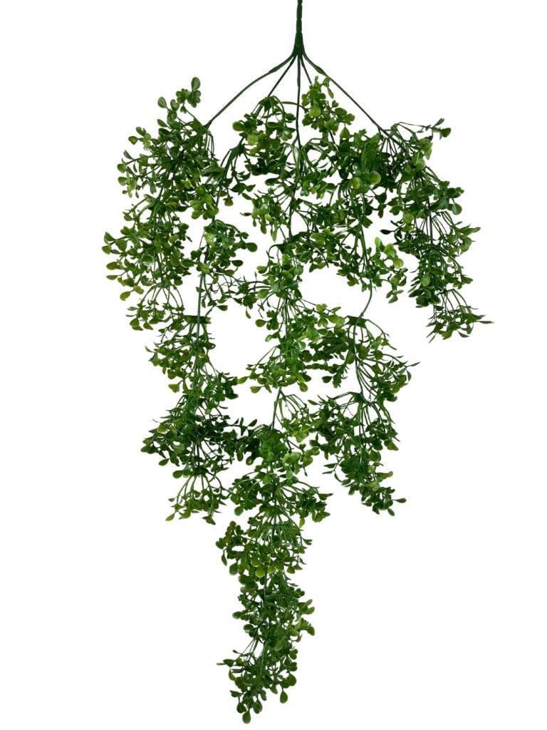 Yapay Çiçek Sarkan Çiçek Yeşil Fare Kulağı Şimşir Yapay Sarmaşık  60*30cm UV Katkılı Güneşe Dayanıklı