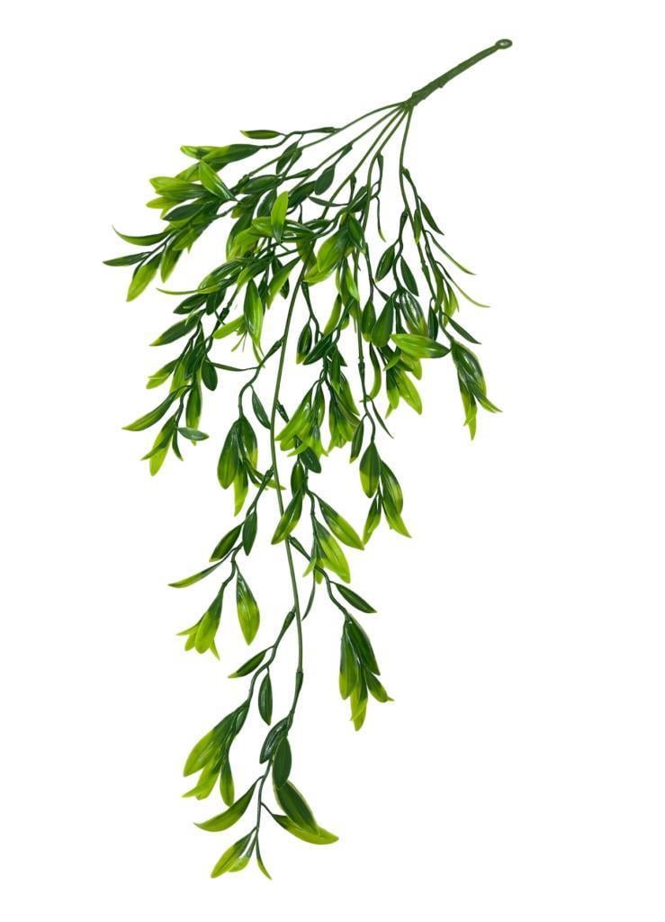 Yapay Çiçek Sarkan Fesleğen 60cm 5Dallı ty120 Yapay Sarmaşık Yeşil 