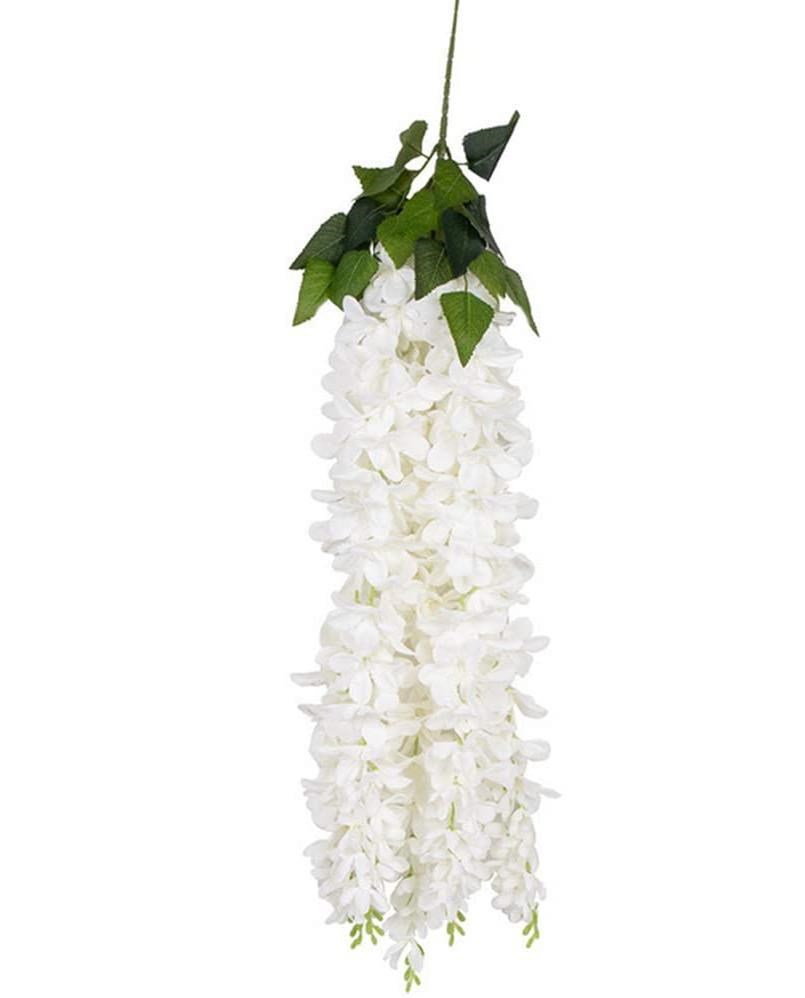 Yapay Çiçek Sarkan Lüx Akasya 70cm BEYAZ