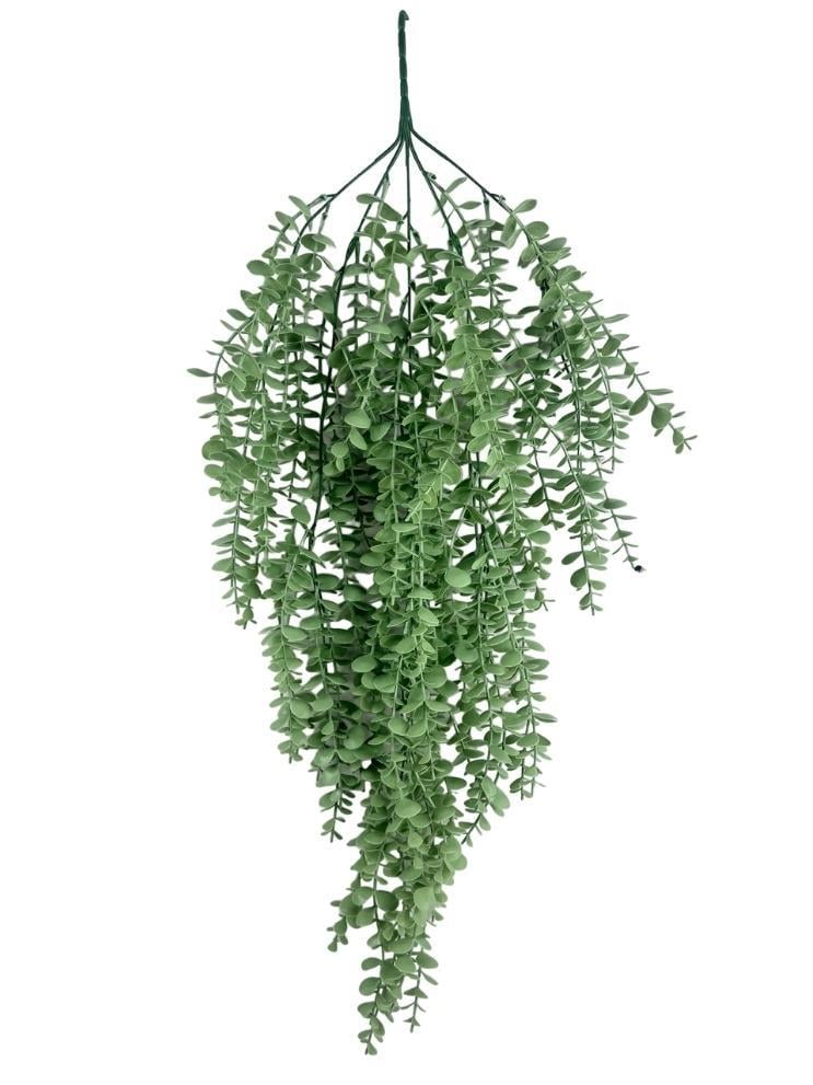 Yapay Çiçek Sarkan Mat Pastel Yeşil Şimşir Okaliptus Jumbo Boy 75*35cm Yapay Sarmaşık