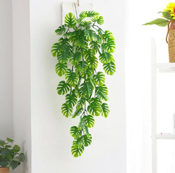 Yapay Çiçek Sarkan Monstera DeveTabanı 5 Dallı 70cm