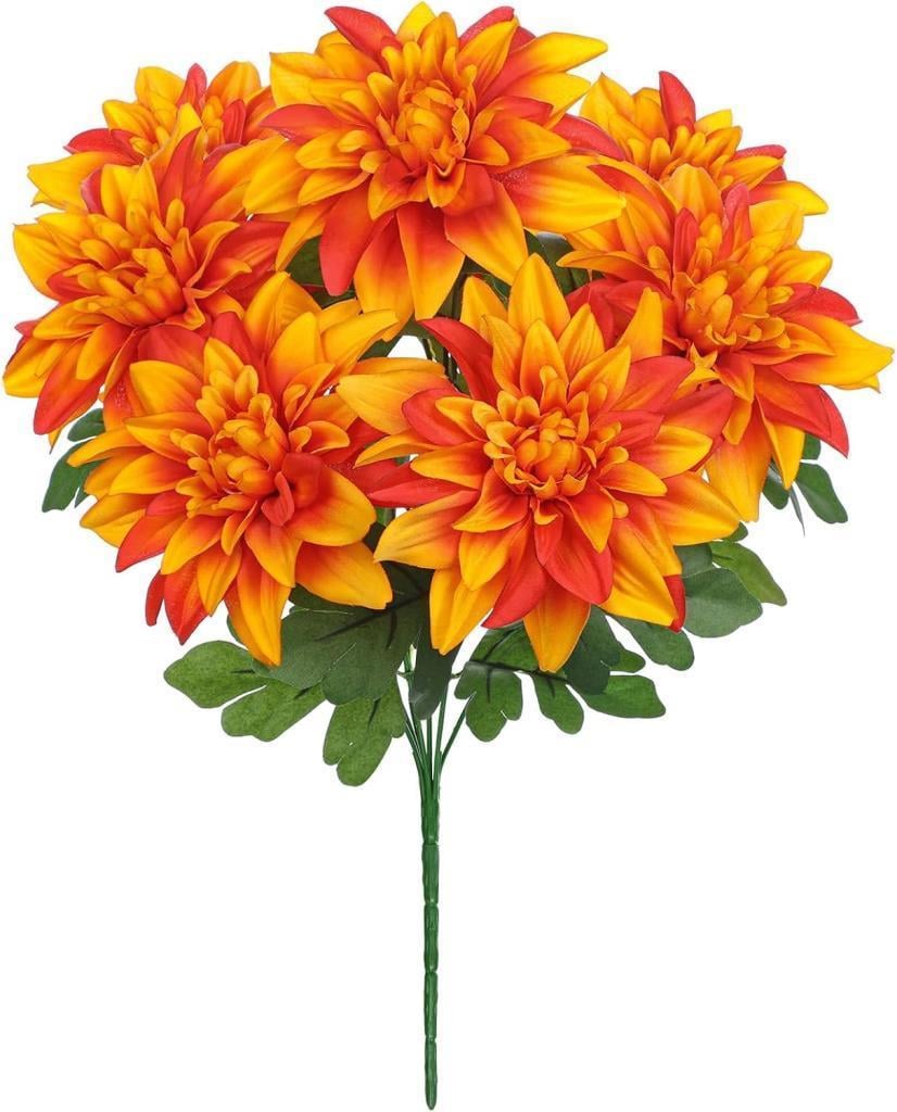 Yapay Çiçek Somon 7li Yıldız Çiçeği Demeti 40*30cm