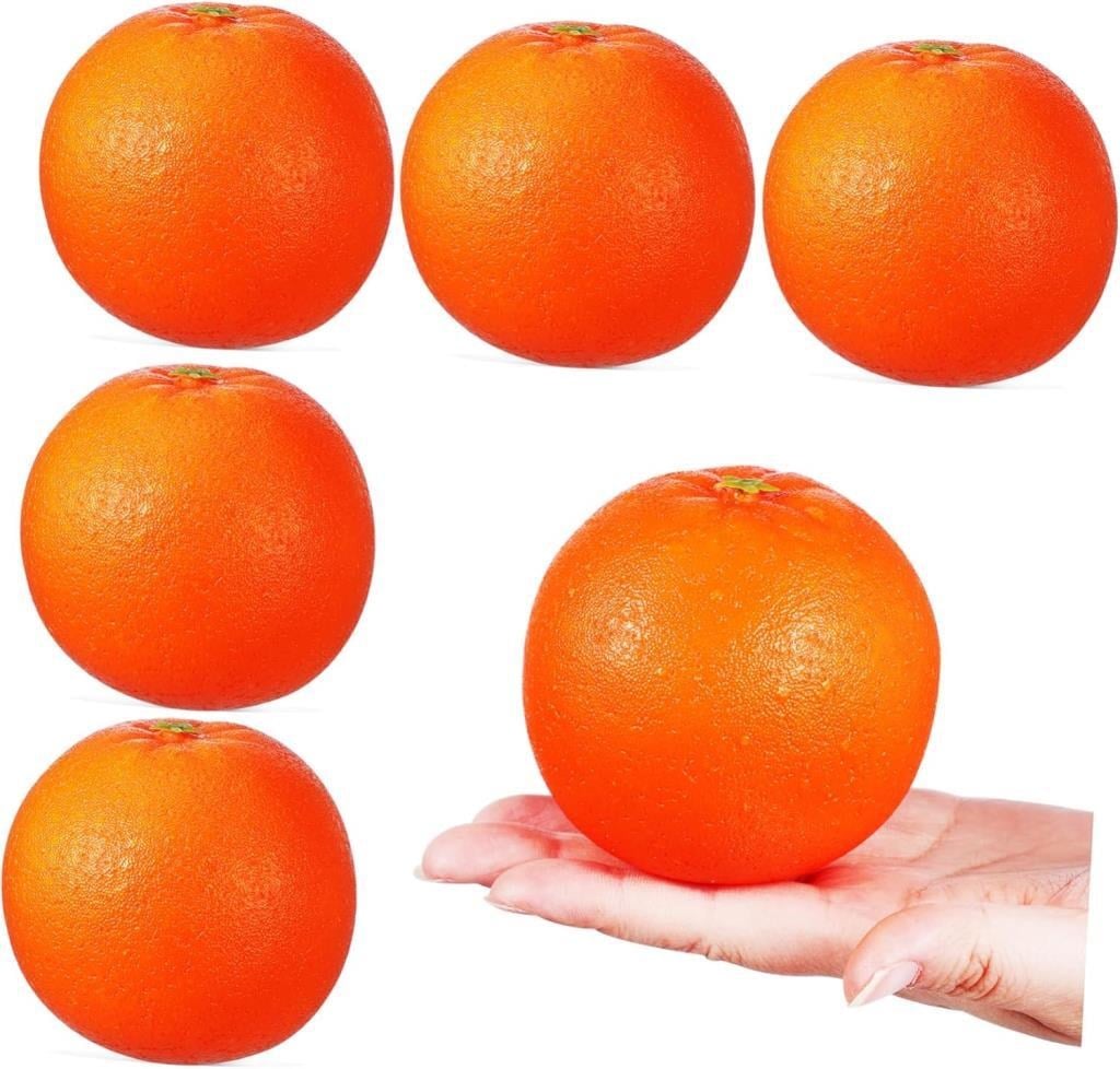 Yapay PORTAKAL Lüx 6lı Paket Yapay Meyve Gerçek Boyutlarda