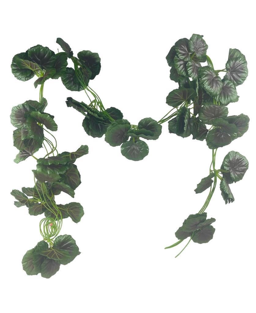 Yapay Sarmaşık Bordo Yeşil Sardunya 5Dallı 230cm Doğalgaz Borusu Kapatıcı Dekoratif Yapay Çiçek 