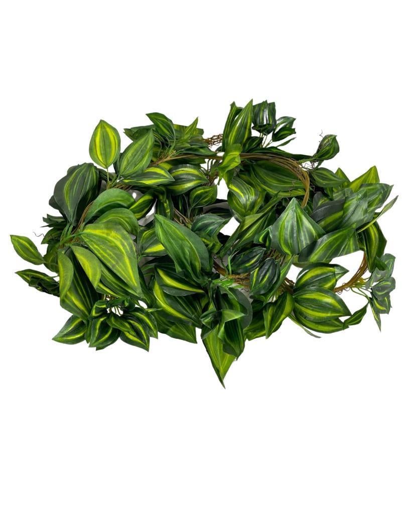 Yapay Sarmaşık Dolanabilen Sarı Çizgili 5 li Paket 230cm Dekoratif Yapay Çiçek