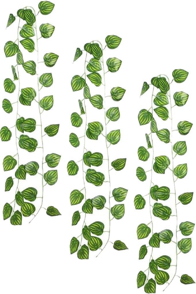 Yapay Sarmaşık Sarı Çizgili Yapay Çiçek Dekoru 230cm X 3ADET