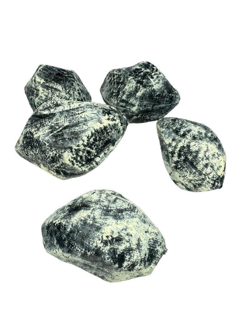 Yapay Taş Teraryum Ve Akvaryum Dekoru Siyah Gri