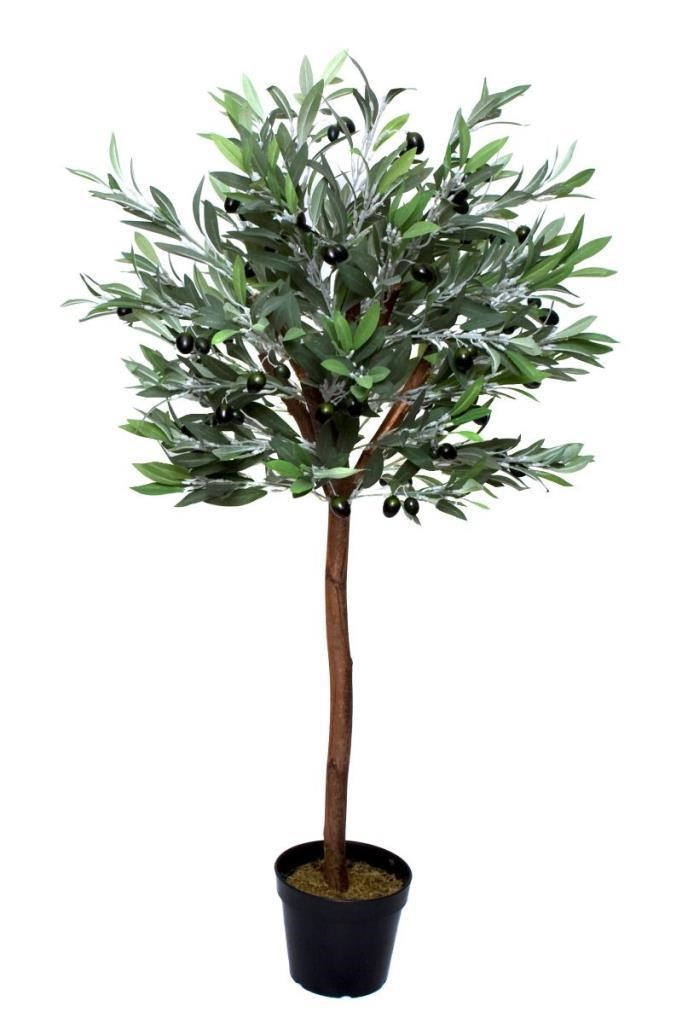 Yapay Zeytin Ağacı 120cm Tek Gövdeli Doğal Gerçek Görünümlü Yapay Ağaç