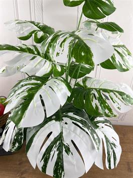 Yapay Çiçek Beyaz Saksıda Kırmızı Çam İğneli Bonus Masa Üzeri Dekoratif Bitki TY242