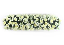 Yapay Çiçek Tak Organizasyon Nişan Masası Çiçek Süsleme 35x120cm