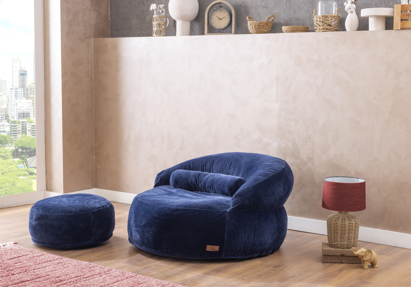 Comfy Puf XL Marineblau