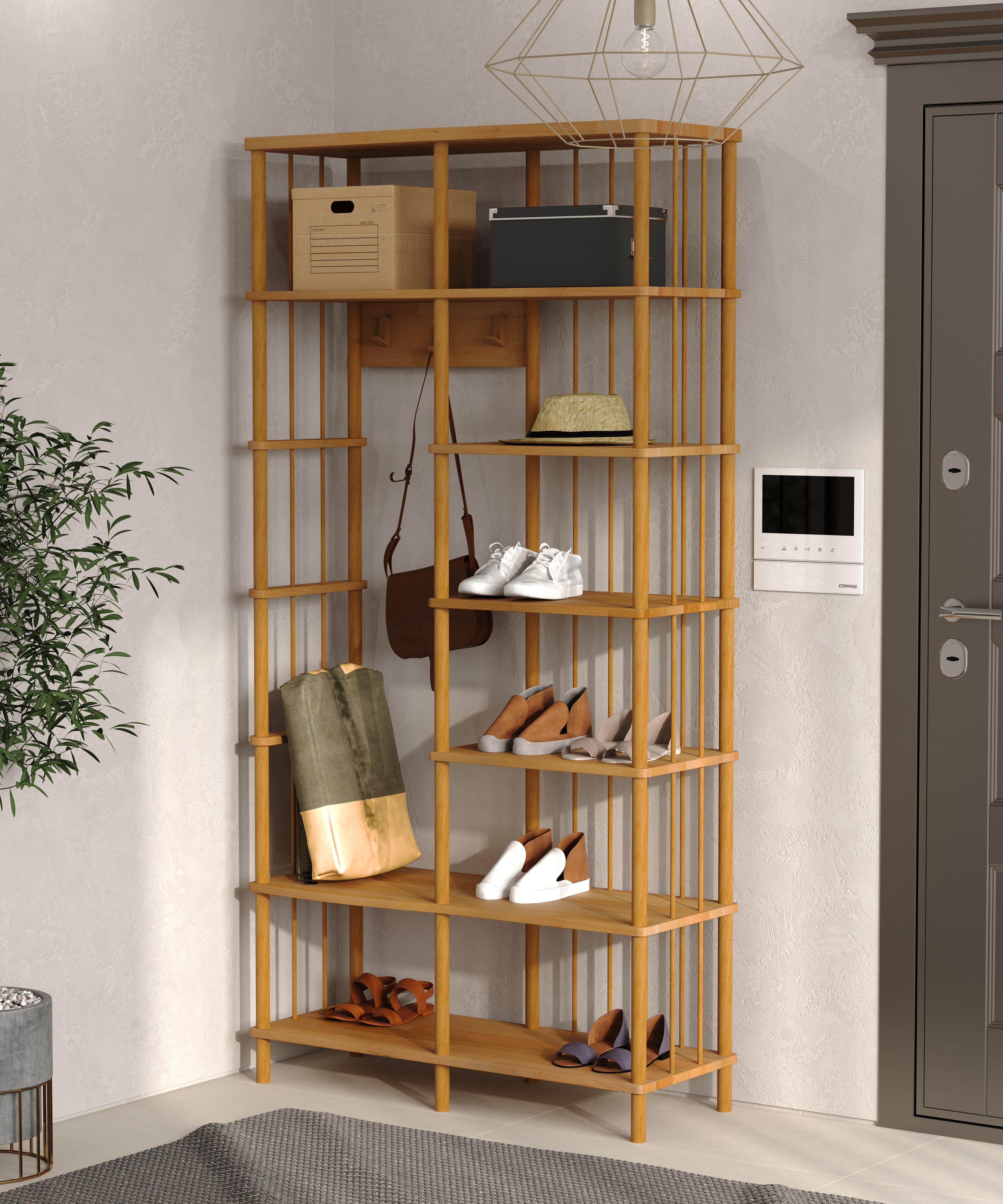 Lavinya Massivholz-Kleiderschrank, Buche