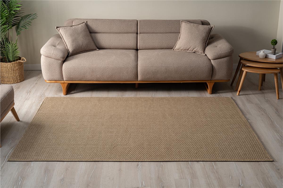 MSM 9104 Beige gewebter Muster-Schnittteppich