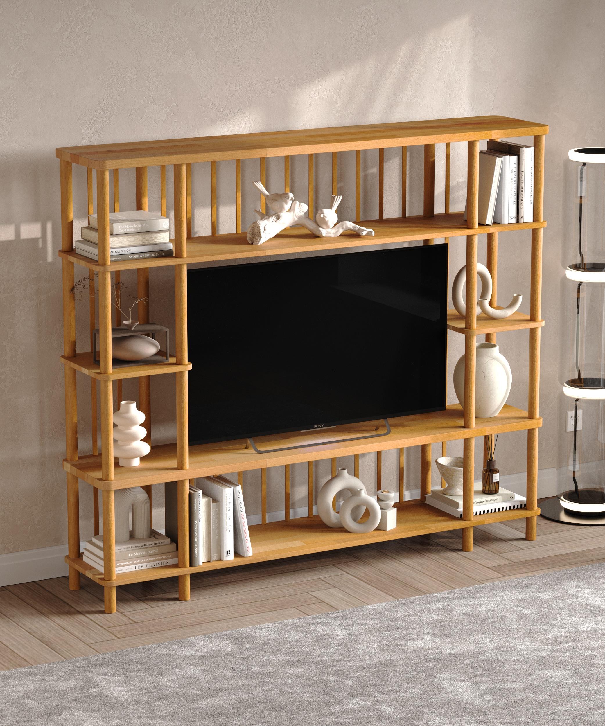 Runa TV-Möbel aus Massivholz, Buche