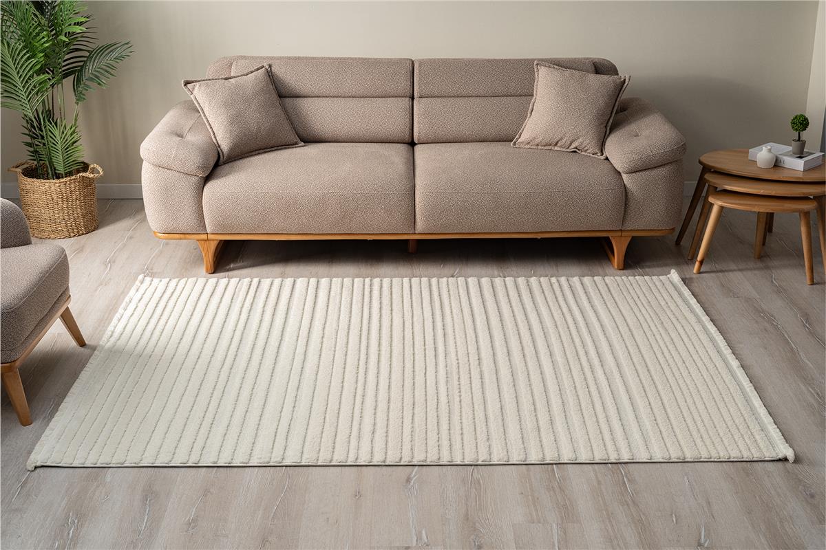 Paris 3101 Creme Moderner Läuferteppich