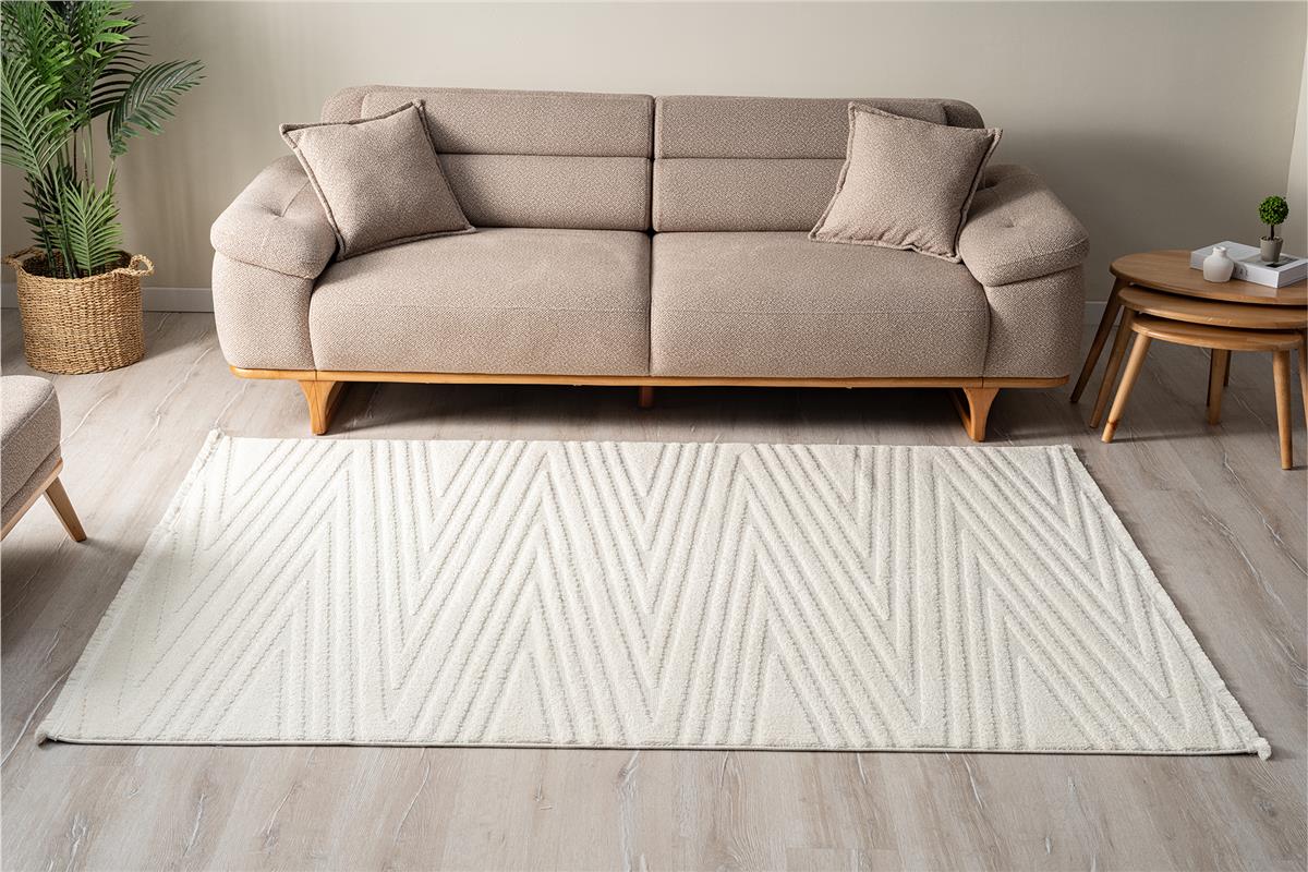 Paris 3105 Creme Moderner Läuferteppich