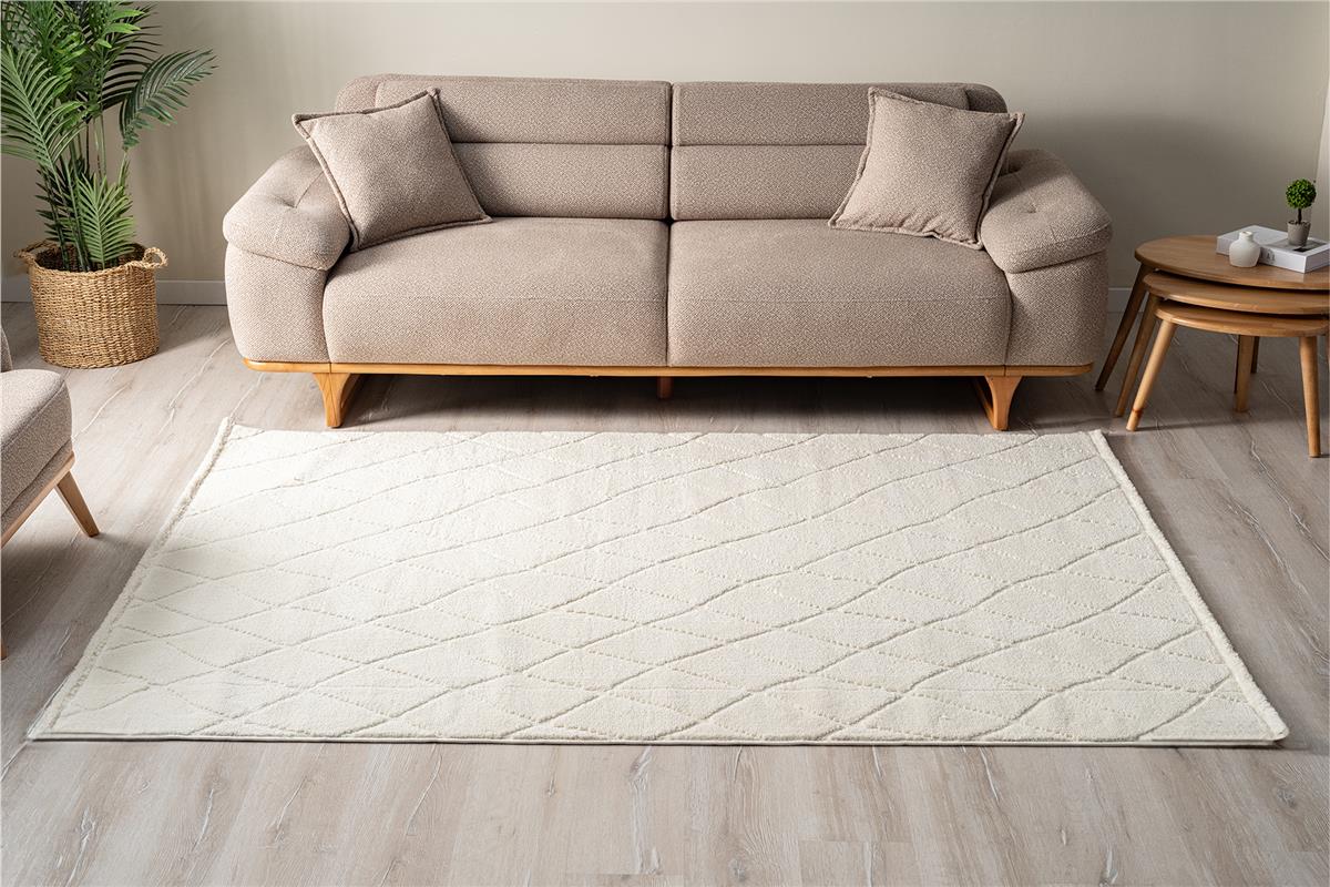 Paris 3109 Creme Moderner Läuferteppich