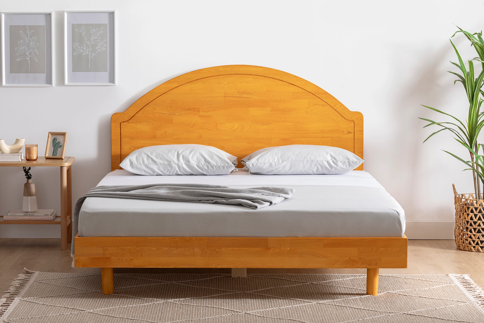 Rollo Holzbettgestell, Teak