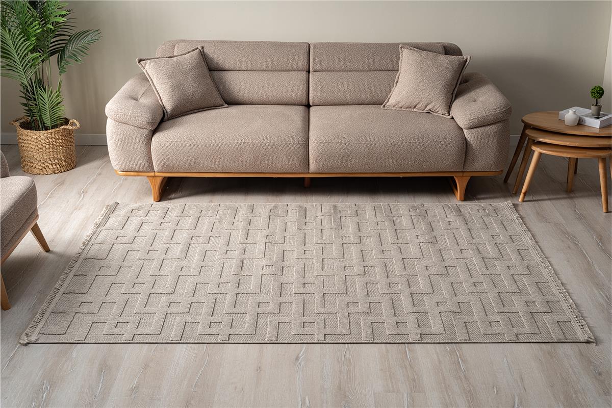 Togo 7510 Beige Soft Touch Schnittflor-Teppich