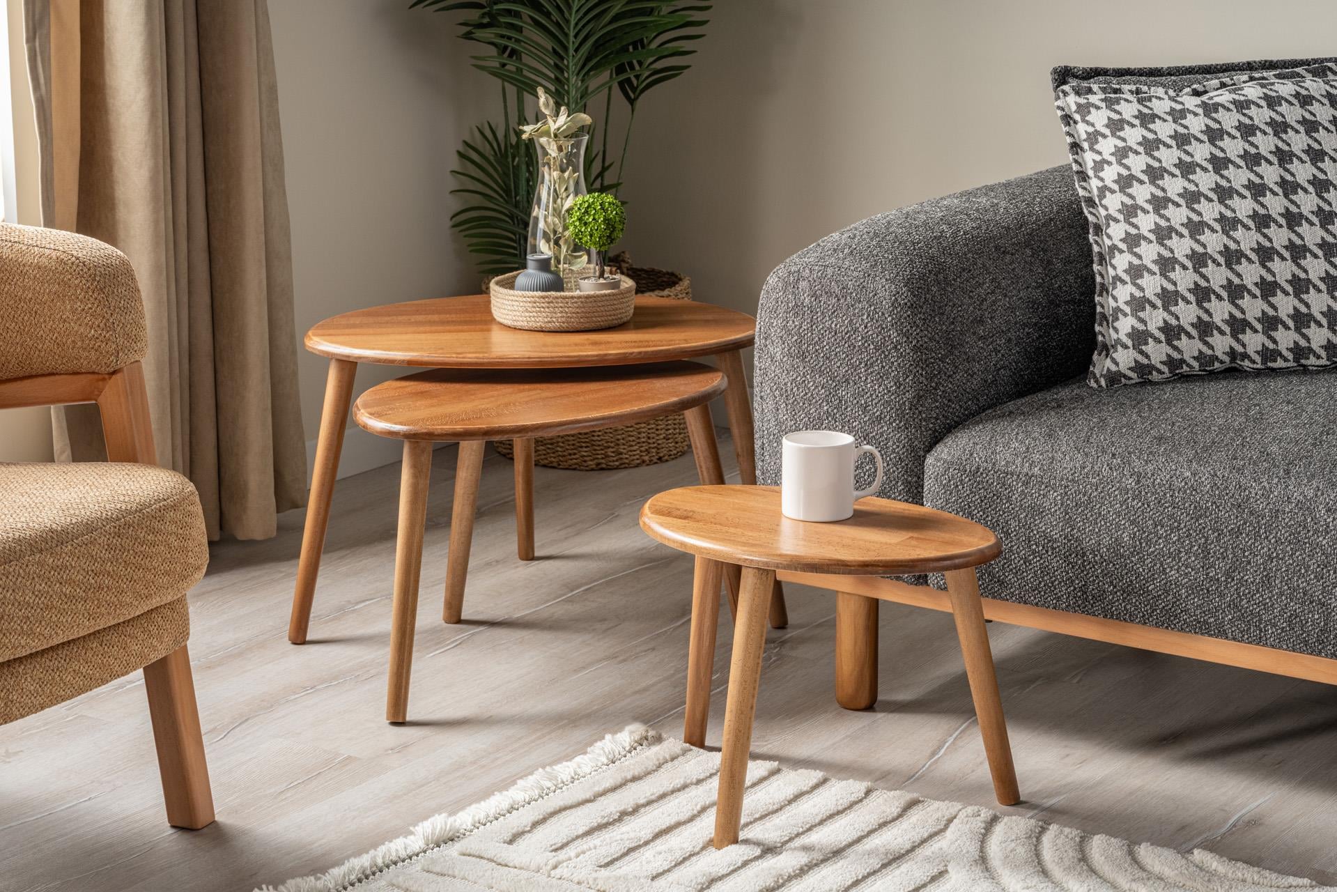Valens Couchtisch-Set, Walnuss