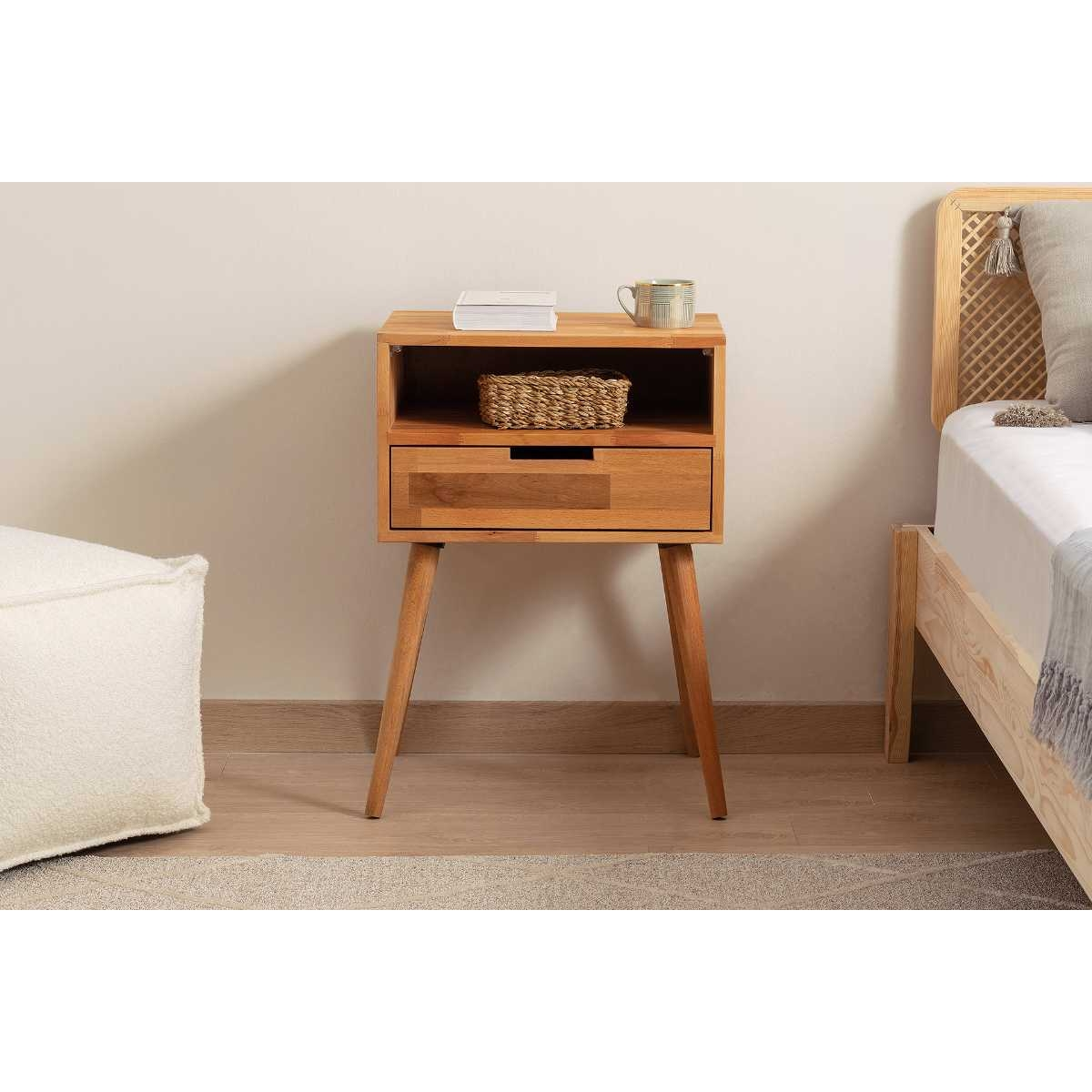 Zeus Nachttisch aus Buchenholz