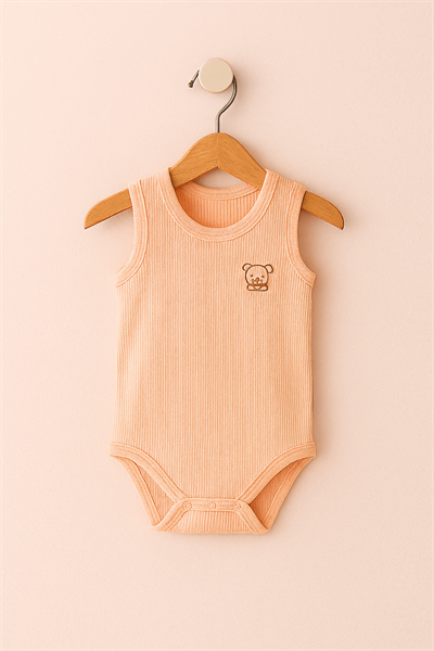 Soft Pembe Renk Askılı Bebek Zıbın