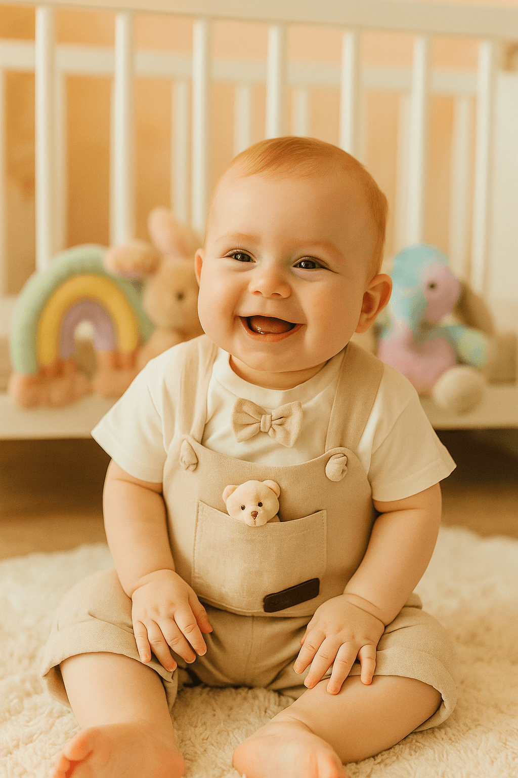  Ahsen Bebek Önü Ayıcıklı Salopet Takım
