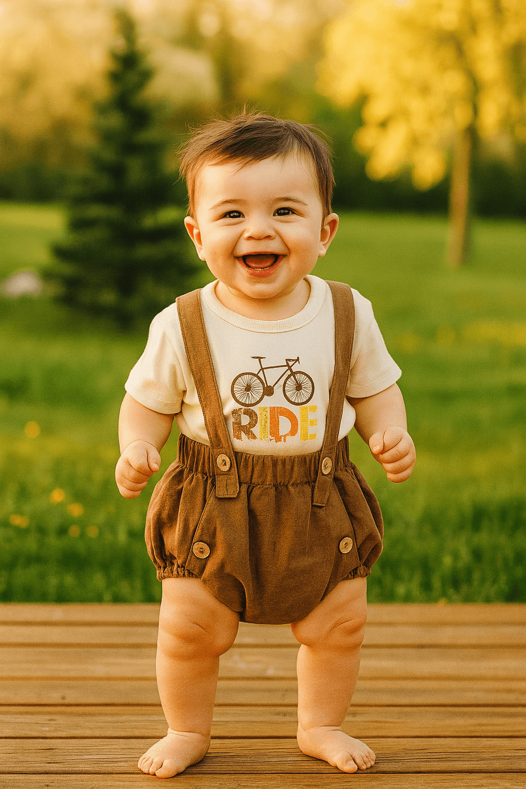Ahsen Bebek Askı Detaylı Erkek Takım