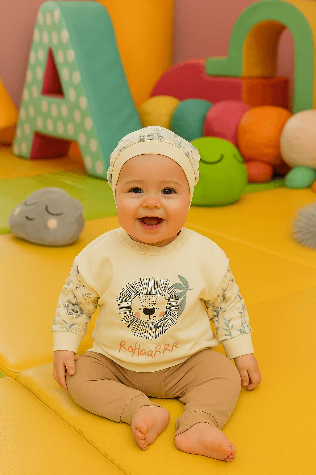 Ahsen Bebek Aslan Çizgili Erkek Takım