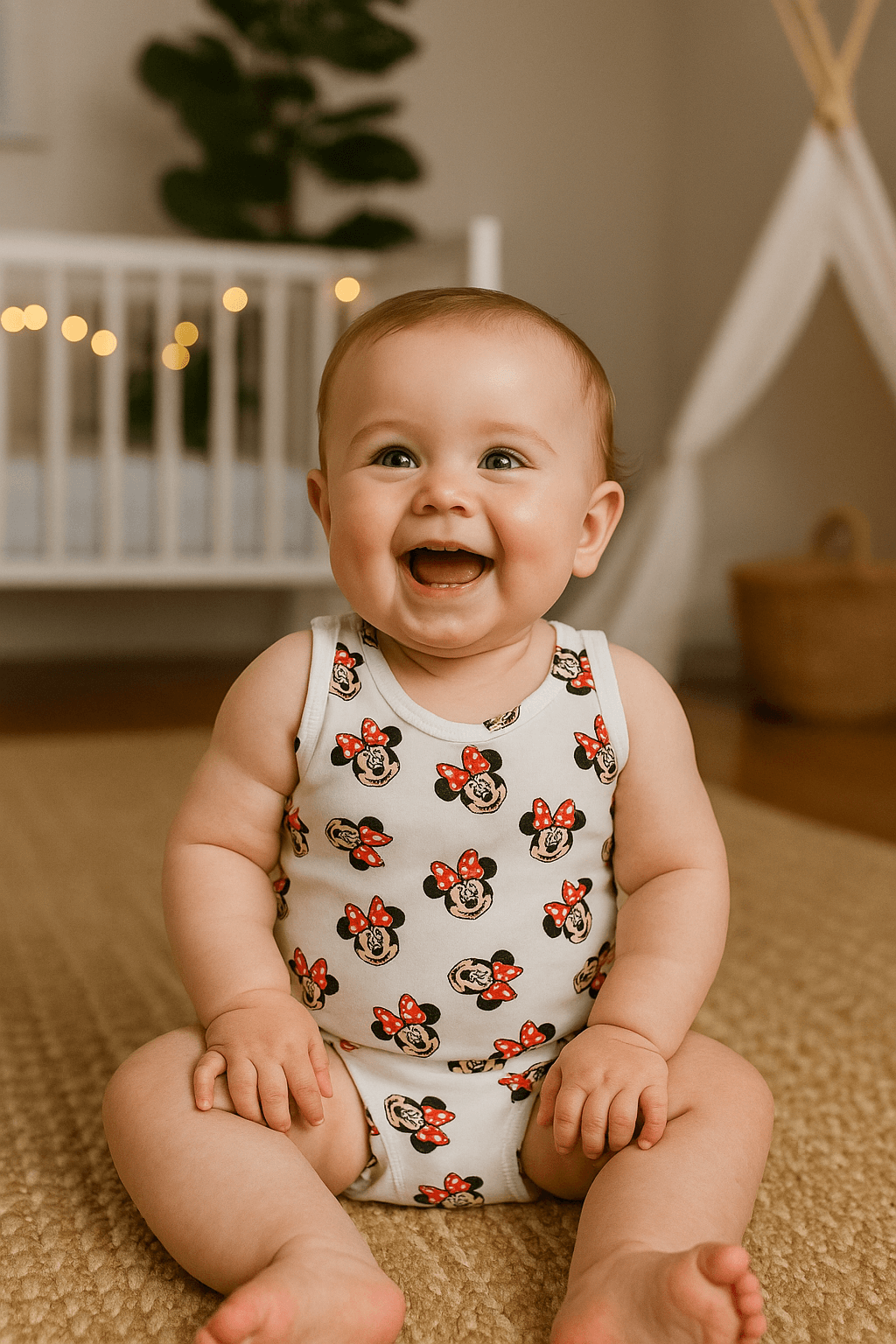 Ahsen Bebek Çizgi Karakterli Çıtçıtlı Body