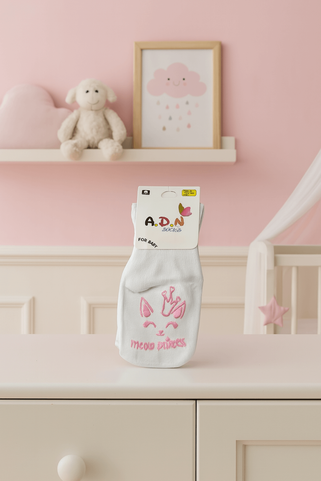 Ahsen Bebek Kaydırmaz Tabanlı Kız Çorap