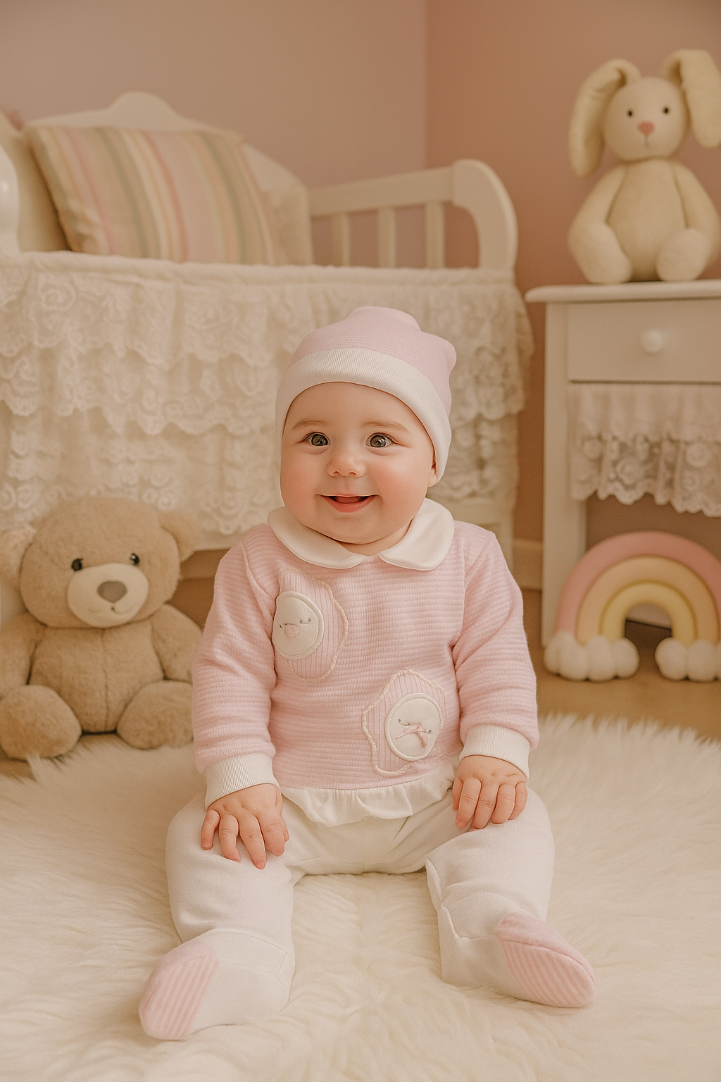 Ahsen Bebek Kurdele Detaylı Yenidoğan 5'li Takım