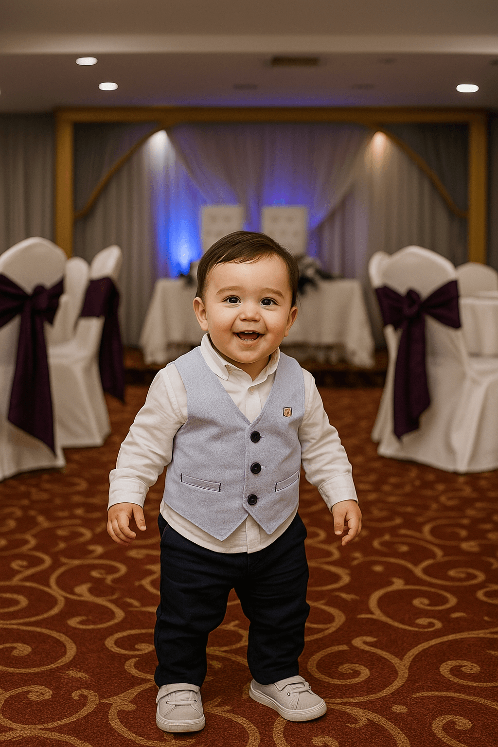 Ahsen Bebek Yelekli Erkek Takım